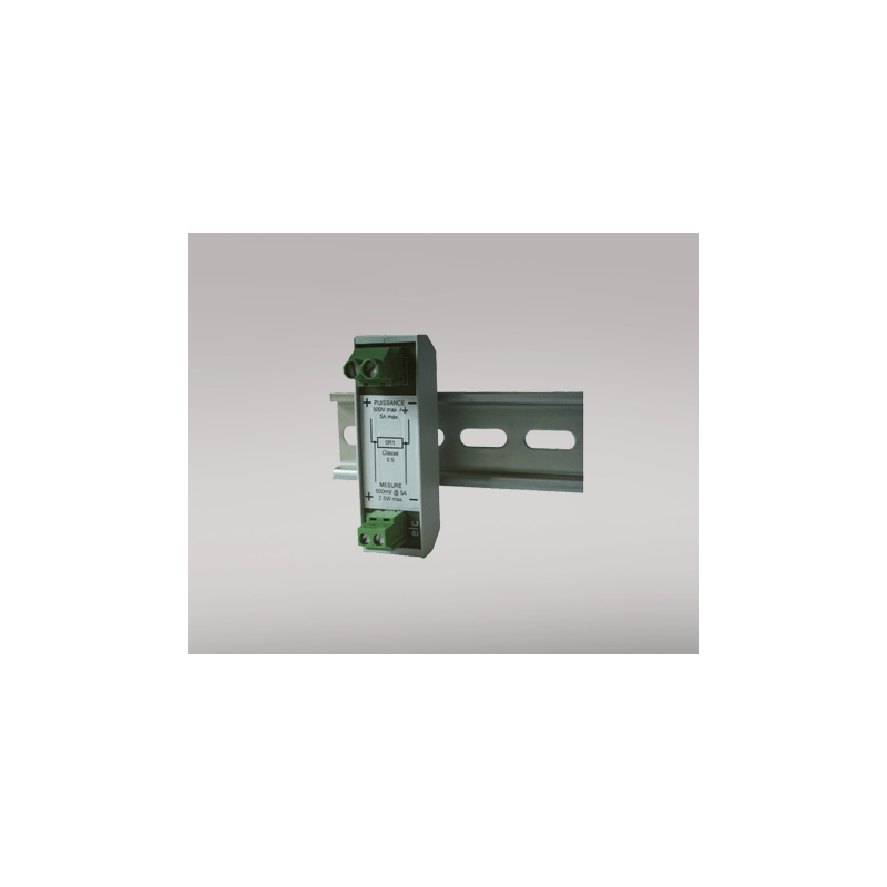 Rezistor shunt 0,1 Ω pentru montaj pe șină DIN 7030